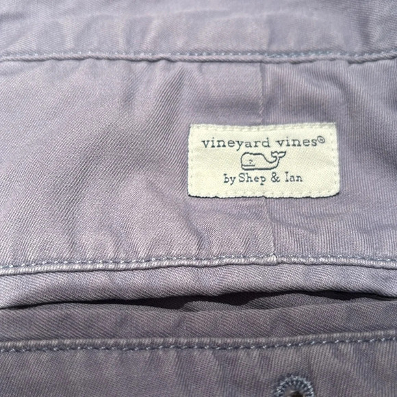 Vineyard Vines Men's Club Shorts Periwinkle Flat Front Size 34 - Picture 14 of 14